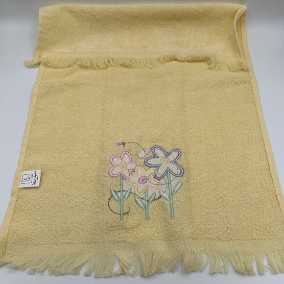 Cecil Saydah Set of 3 Easter Hand Towels 15"x24" Pastel Spring Chicken & Floral - Picture 9 of 13